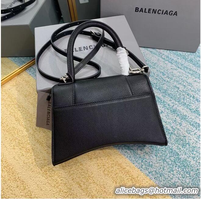 Low Cost Balenciaga HOURGLASS SMALL TOP HANDLE BAG B108895 black