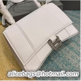 Best Price Balenciaga HOURGLASS SMALL TOP HANDLE BAG B108895 white