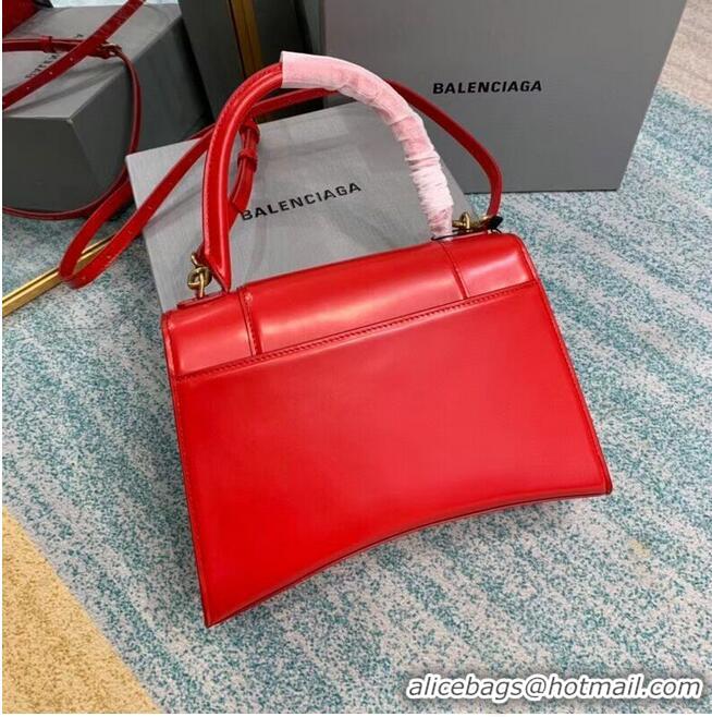 Famous Brand Balenciaga HOURGLASS MEDIUM TOP HANDLE BAG B108892 red