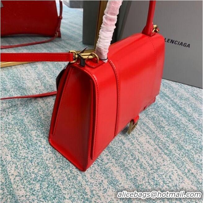 Famous Brand Balenciaga HOURGLASS MEDIUM TOP HANDLE BAG B108892 red