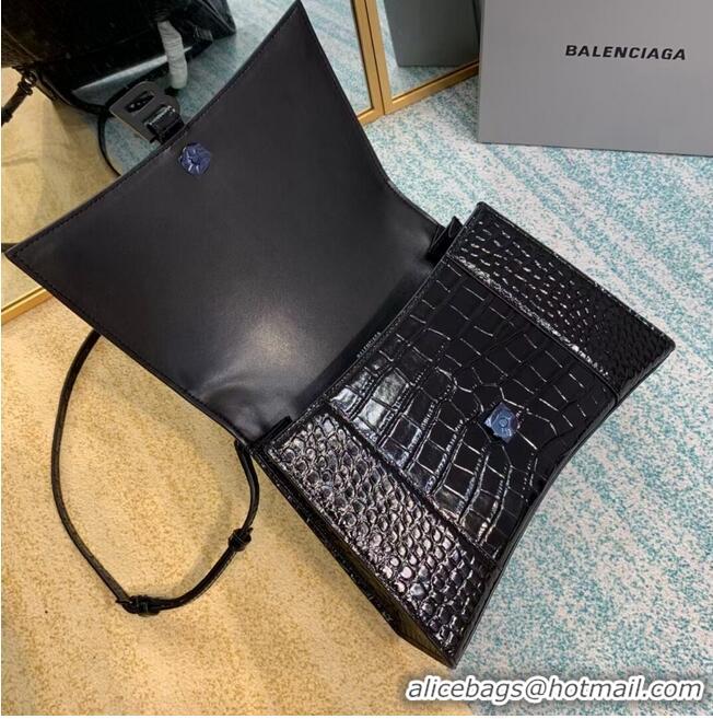 Wholesale Balenciaga HOURGLASS MEDIUM TOP HANDLE BAG B108892E black