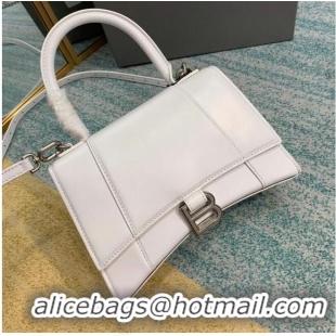 Classic Balenciaga HOURGLASS SMALL TOP HANDLE BAG B108895-1 white