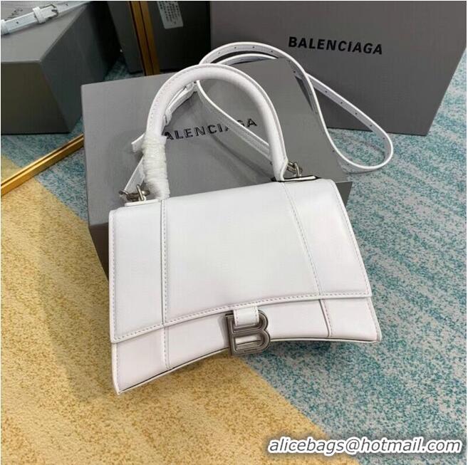 Classic Balenciaga HOURGLASS SMALL TOP HANDLE BAG B108895-1 white