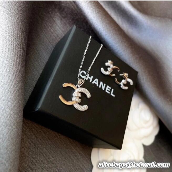 Buy Inexpensive Chanel Earrings Necklace CE6346