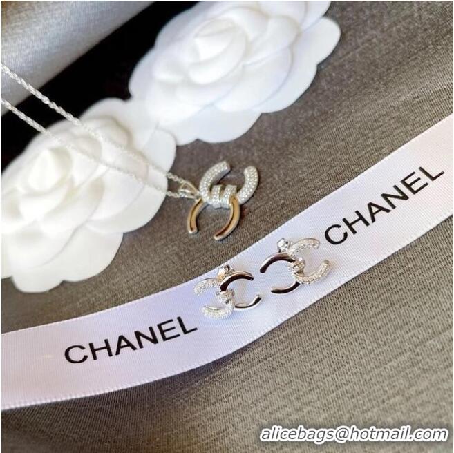 Buy Inexpensive Chanel Earrings Necklace CE6346