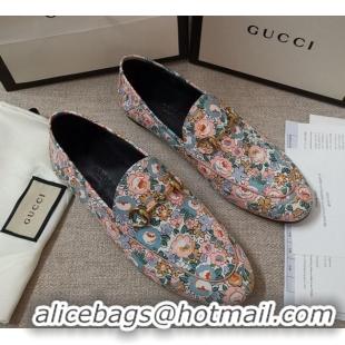 Best Product Gucci Liberty London Floral Loafers 010925 Pink