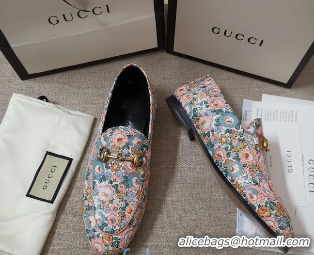 Best Product Gucci Liberty London Floral Loafers 010925 Pink