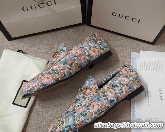 Best Product Gucci Liberty London Floral Loafers 010925 Pink