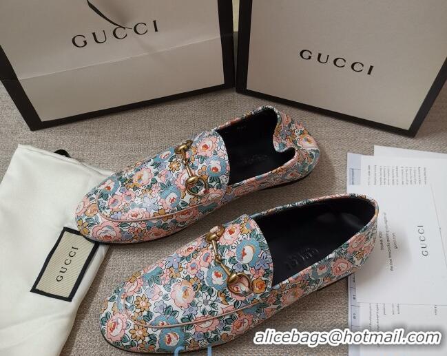 Best Product Gucci Liberty London Floral Loafers 010925 Pink