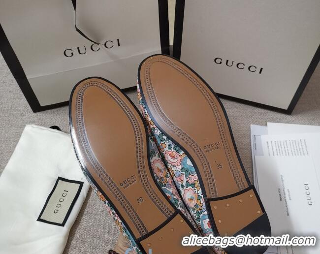 Best Product Gucci Liberty London Floral Loafers 010925 Pink