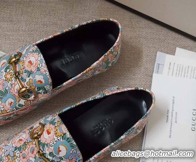 Best Product Gucci Liberty London Floral Loafers 010925 Pink