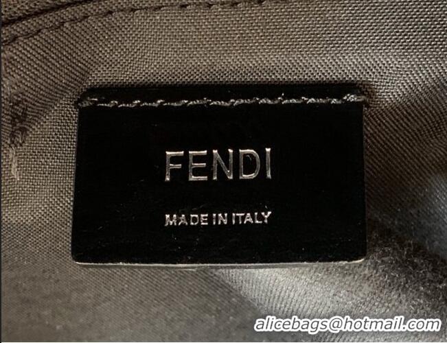 Good Product Fendi Men's Backpack in FF and Stripe F0436 Black/Brown Nylon 2020