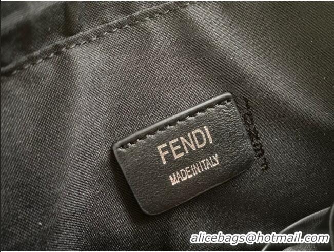 Shop Promotional Fendi Men's Camera Case in FF and Stripe F0450 Brown Fabric 2020