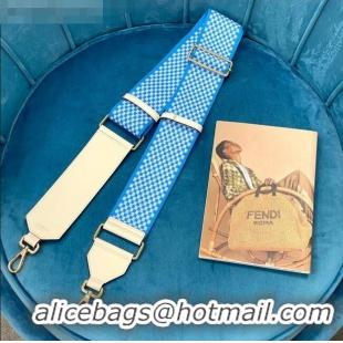 Modern Classic Fendi Strap You Check Ribbon Shoulder Strap F1506 Light Blue 2020