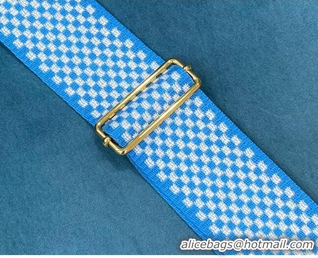 Modern Classic Fendi Strap You Check Ribbon Shoulder Strap F1506 Light Blue 2020