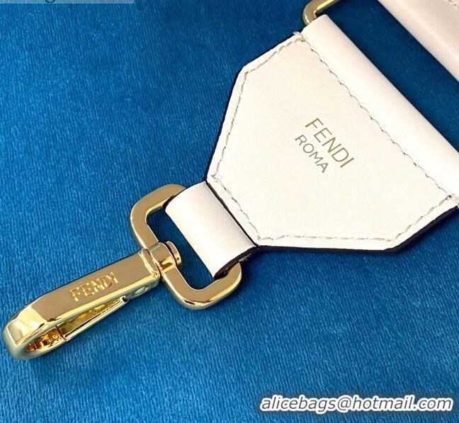 Modern Classic Fendi Strap You Check Ribbon Shoulder Strap F1506 Light Blue 2020