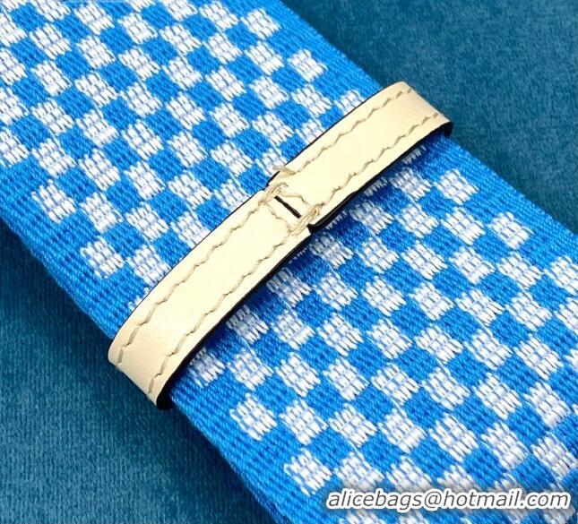 Modern Classic Fendi Strap You Check Ribbon Shoulder Strap F1506 Light Blue 2020