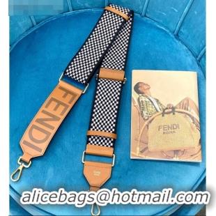 Top Quality Fendi Strap You Check Ribbon Shoulder Strap F1506 Black 2020