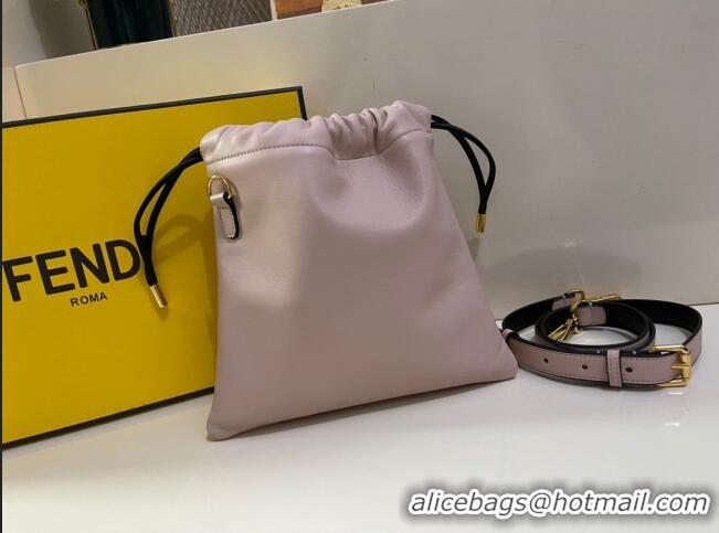 Pretty Style Fendi Pack Small Pouch Bucket Bag in F1513 Pink Nappa Leather Bag 2020