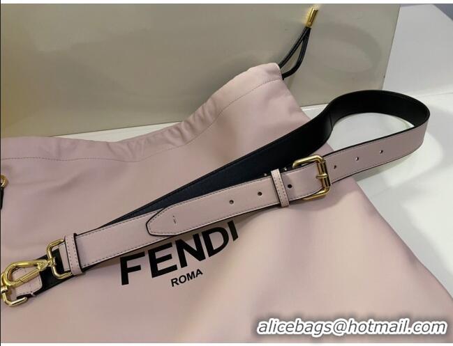 Well Crafted Fendi Pack Medium Pouch Bucket Bag in F1514 Pink Nappa Leather Bag 2020