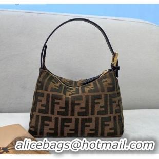 Trendy Design Fendi Mini FF Hobo Bag F3102 Brown 2020