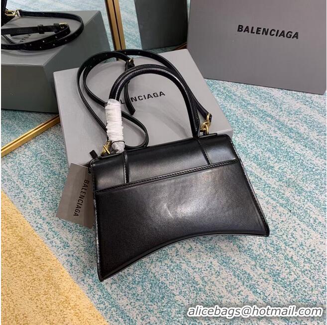 Low Price Balenciaga HOURGLASS SMALL TOP HANDLE BAG B108895-1 black