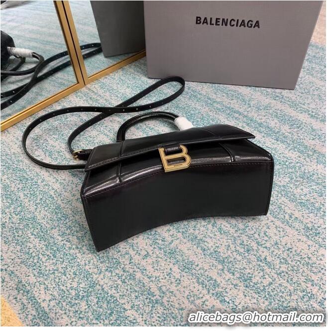 Low Price Balenciaga HOURGLASS SMALL TOP HANDLE BAG B108895-1 black