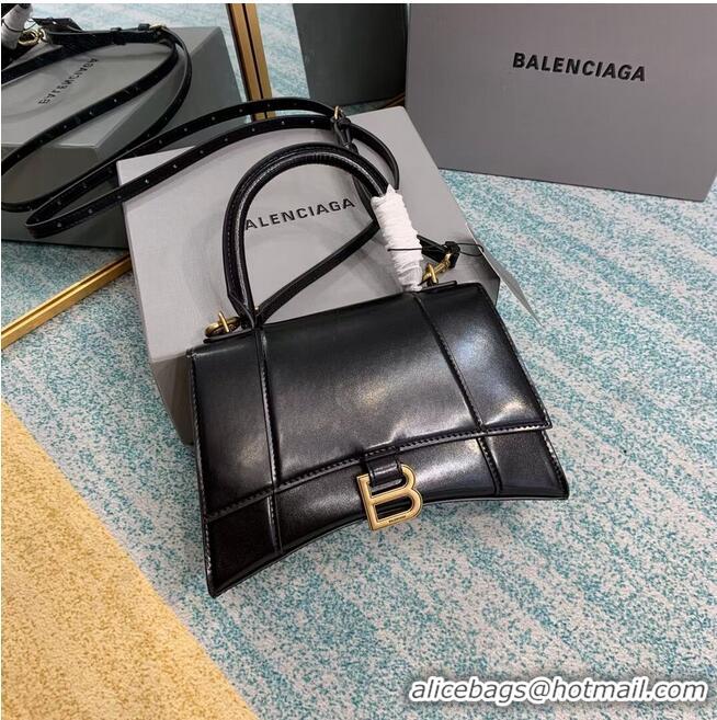 Low Price Balenciaga HOURGLASS SMALL TOP HANDLE BAG B108895-1 black