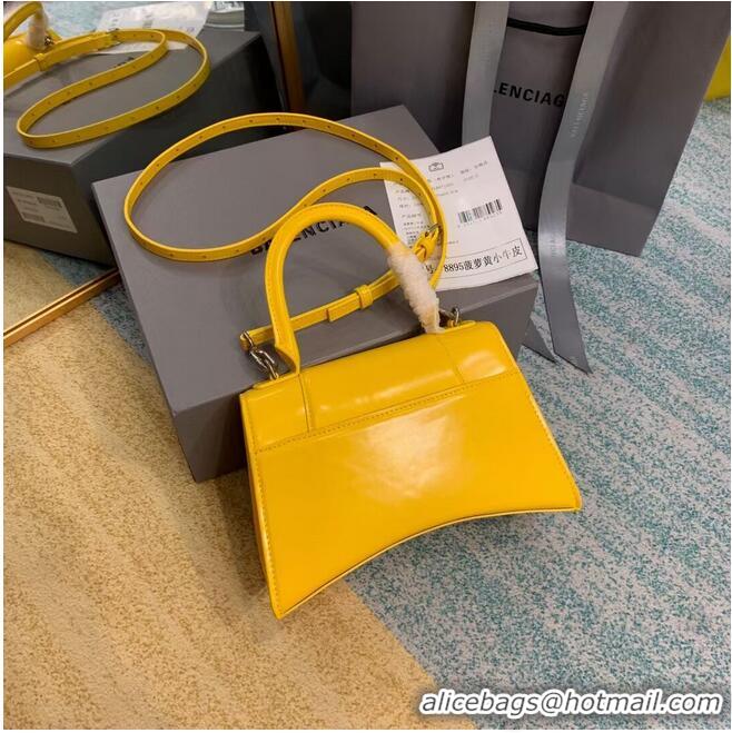 Good Product Balenciaga HOURGLASS SMALL TOP HANDLE BAG B108895-1 Yellow