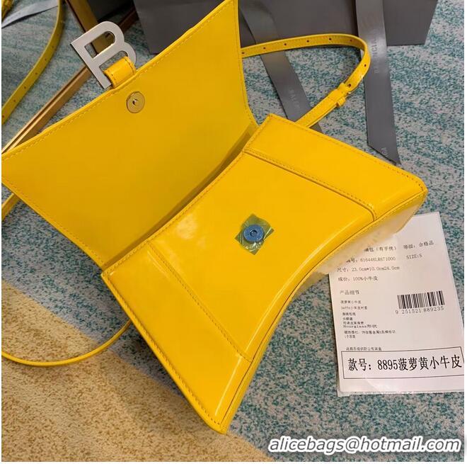 Good Product Balenciaga HOURGLASS SMALL TOP HANDLE BAG B108895-1 Yellow