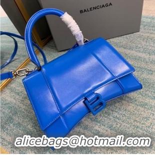 Popular Style Balenciaga HOURGLASS SMALL TOP HANDLE BAG B108895-1 blue