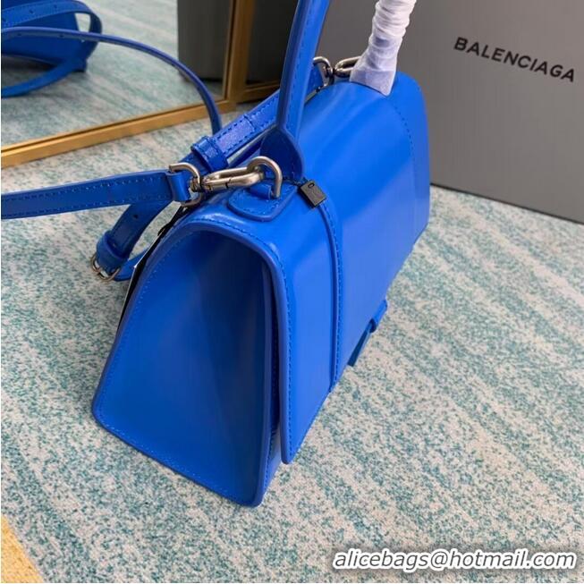 Popular Style Balenciaga HOURGLASS SMALL TOP HANDLE BAG B108895-1 blue