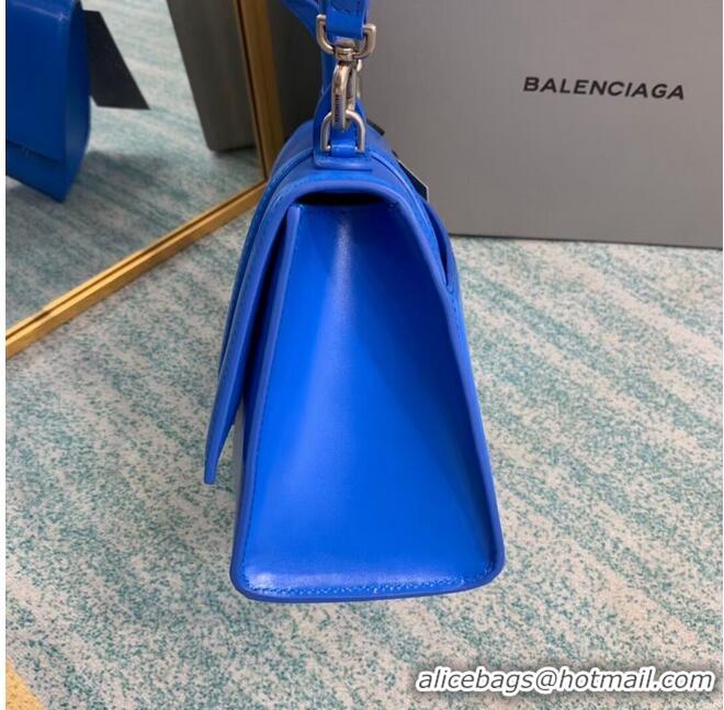 Popular Style Balenciaga HOURGLASS SMALL TOP HANDLE BAG B108895-1 blue