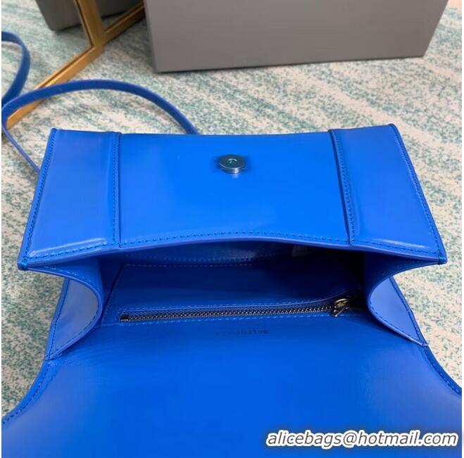 Popular Style Balenciaga HOURGLASS SMALL TOP HANDLE BAG B108895-1 blue