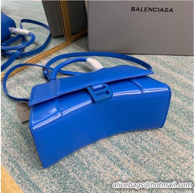 Popular Style Balenciaga HOURGLASS SMALL TOP HANDLE BAG B108895-1 blue