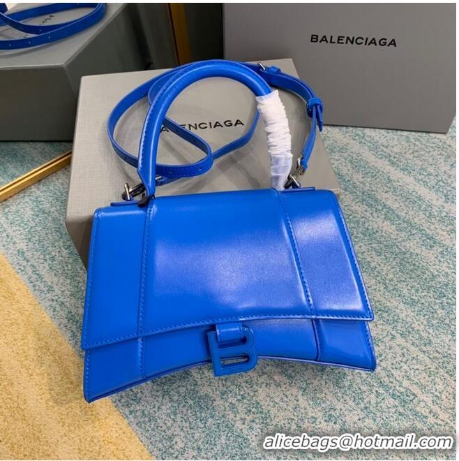 Popular Style Balenciaga HOURGLASS SMALL TOP HANDLE BAG B108895-1 blue