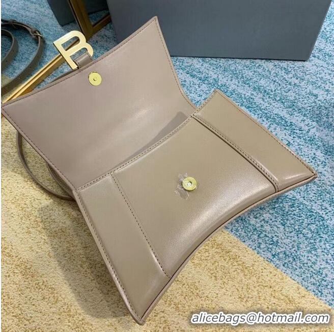 Good Product Balenciaga HOURGLASS SMALL TOP HANDLE BAG B108895-1 apricot