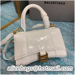 Promotional Balenciaga Hourglass XS Top Handle Bag 28331S white