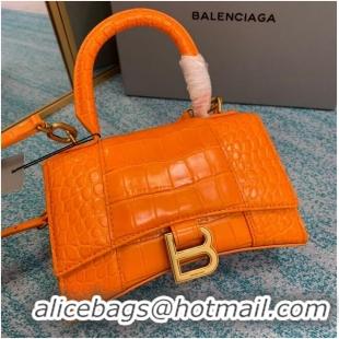 Good Product Balenciaga Hourglass XS Top Handle Bag 28331S orange