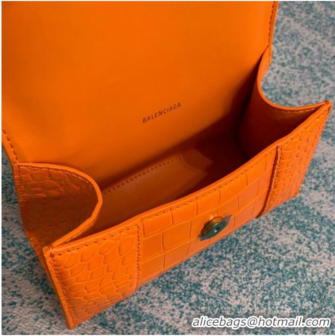 Good Product Balenciaga Hourglass XS Top Handle Bag 28331S orange