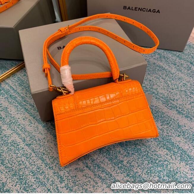 Good Product Balenciaga Hourglass XS Top Handle Bag 28331S orange