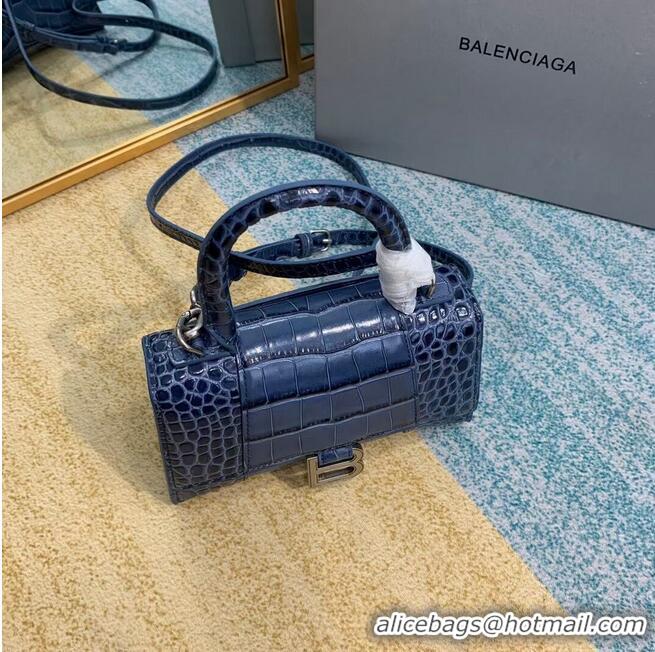 Pretty Style Balenciaga Hourglass XS Top Handle Bag 28331S blue