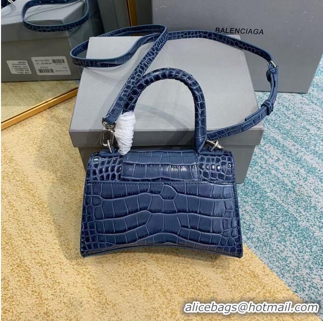 Pretty Style Balenciaga Hourglass XS Top Handle Bag 28331S blue