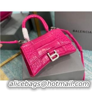 Super Quality Balenciaga Hourglass XS Top Handle Bag 28331S neon pink