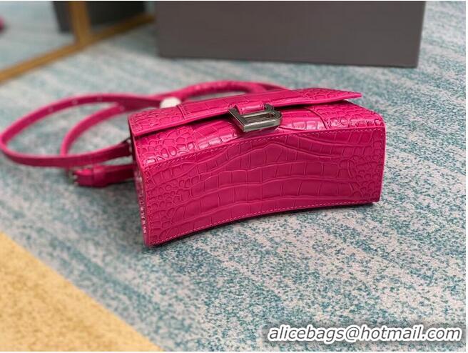 Super Quality Balenciaga Hourglass XS Top Handle Bag 28331S neon pink