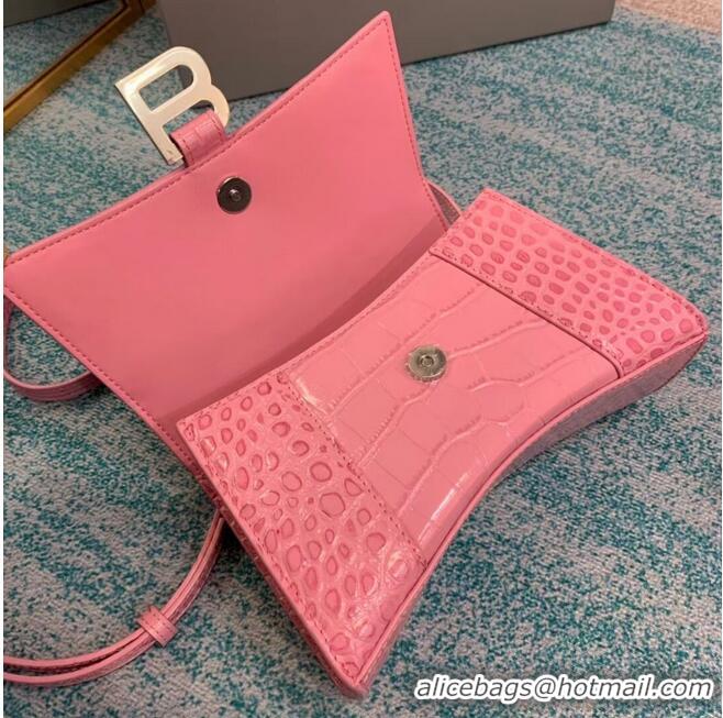 New Release Creation Balenciaga Hourglass XS Top Handle Bag 28331S LIGHT ROSE