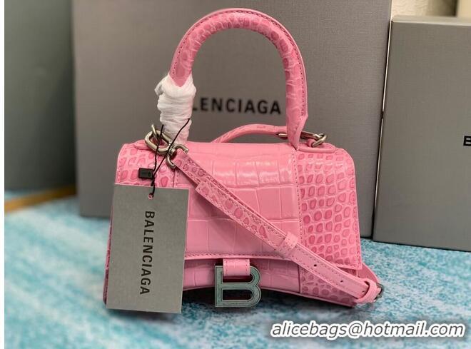 New Release Creation Balenciaga Hourglass XS Top Handle Bag 28331S LIGHT ROSE