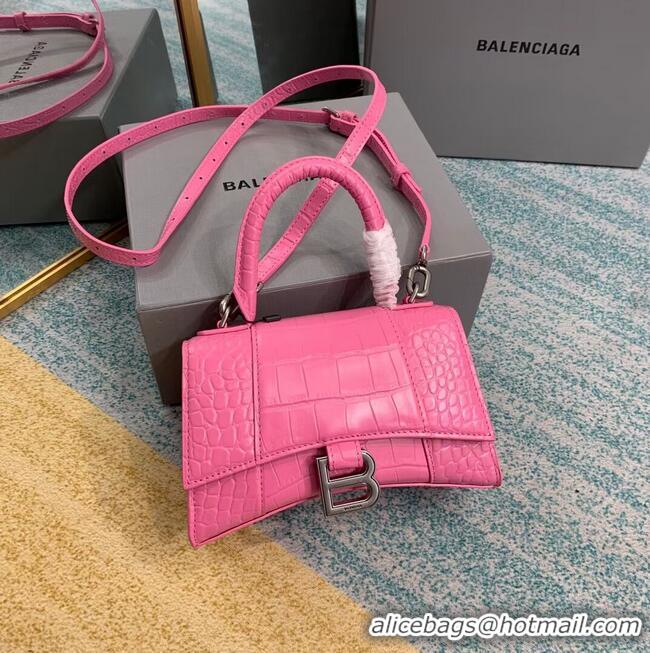 Cheapest Balenciaga Hourglass XS Top Handle Bag 28331S pink