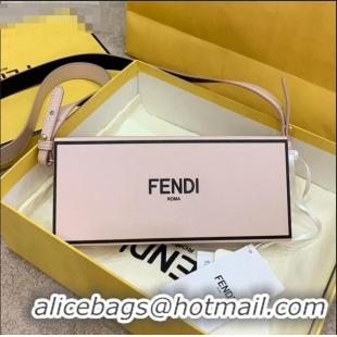 Shop Fashion Fendi Wood and Leather Horizontal Box Mini Bag FD1958 Pink 2021