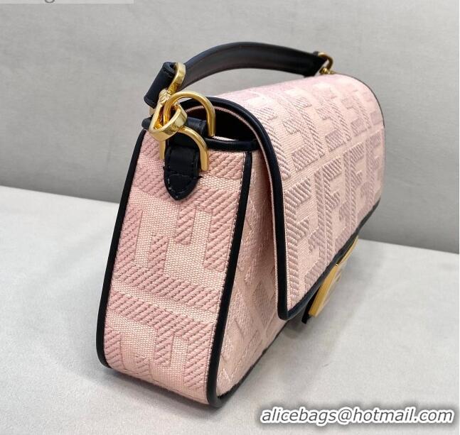 Low Price Fendi Baguette Medium FF Embroidered Bag FD2010 Pink 2021